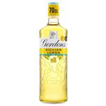 Gordon's Sicilian Lemon Distilled Gin | 37.5% vol | 70cl | Zesty Sicilian Lemons Balanced with Gordon's Gin Botanicals | Crisp Flavoured Gin | Enjoy in a Gin Glass with Tonic