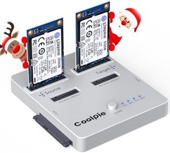 Coolpie CR311 3-in-1 SSD Cloner, USB3.2 Gen2*2 M.2 Reader, Supports M.2 NVMe/SATA, SATA 2.5''/3.5'' HDD