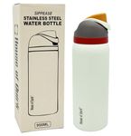 House of Quirk Sippease Insulated Stainless Steel Water Bottle with Straw for Sports and Travel BPA-Free 950ML (Mocha)