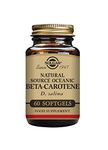 Solgar Natural Source Oceanic Beta Carotene Softgels - Pack of 60 - Fight Free Radical Damage - Strong Antioxidant - Gluten Free