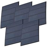 AZDelivery 5X Kit Module Kit Polysilicon Mini Solar Panel 5V 1,5W Small Solar Panel Portable Cell System for Charging Batteries, Phones encapsulated in Waterproof Resin