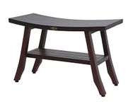 DecoTeak Satori 28-Inch, Teak Shower Bench, Wooden Bench, Bathroom Bench, Teak Shower Stool, Teak Shower Seat, Teak Bench Bathroom