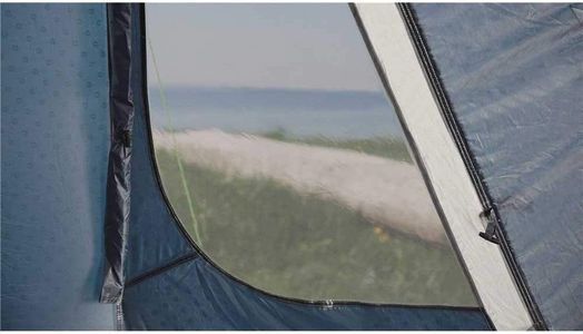Outwell Earth 3 Tunnel Tent – 3-Person Lightweight Waterproof Camping, Blue/Grey