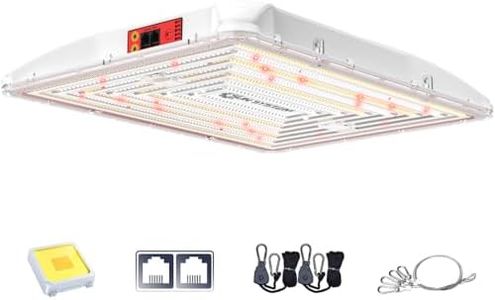 Sun System HelioGrow 400W LED Grow Light for Indoor Plants - 400 Watt, High Efficiency Full Spectrum Dimmable Diodes, Daisy Chain up to 512 Units, 2 Year Warranty, Mounting Hardware Included