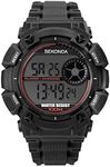 SEKONDA Mens Digital Watch with Plastic Strap 1676E.05