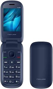 Unlocked Dual SIM Cell Phone, Maxwest UNO Flip 2G, 2.4" 32MB, Quadband GSM. (Red)