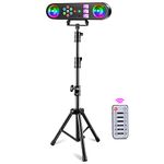 FODEXAZY Stage Lights with Stand, Disco Ball Party Light,5 in 1 Stage Lights Set with Remote Control Rotating Ball, UV, Strobe, Colorful LED Par Light and Pattern Lights for Bar Gig Christmas Gift