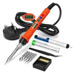 Soldering Iron Kit,120W Adjustable Temperature 180°C-500°C Soldering Kit,Welding Tools with Digital LED Screen,Electric Soldering Irons with Automatic Sleeping Mode and Temperature Calibration Design