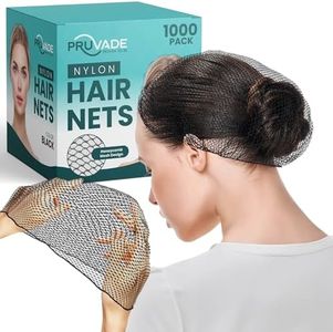 Pruvade - Nylon Hair Nets for Women & Men | Case of 1000 | 24" Honeycomb Mesh Hair Net for Food Service, Medical & Industrial Use - Breathable & Sturdy for Bun Hair, Most Long & Short Hair- Latex Free