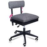 Pink Power Sewing Chair with Wheels
