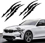 2PCS Claw Mark Decals for Cars,Head