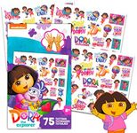 Dora the Explorer Temporary Tattoos Set ~ 75 Dora Tattoos Party Favors for Kids Girls Boys