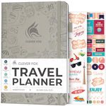 Clever Fox Travel Journal – Vacation Planner with Budget Plan, Packing List, Expense Tracker & Trip Journal – Travelling Itinerary Organizer for Women, Men & Couples – A5 Size, Foggy Alpes