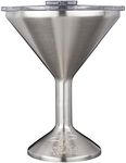 ORCA Tini 13oz Stainless Steel Martini Glass | Temperature Insulated Tumbler for Every Outdoor, Picnic, Poolside, Beach & Patio Party — Stainless Steel