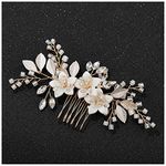 SWEETV Wedding Hair Comb Clip Crystal Wedding Hair Accessories for Brides and Bridesmaid