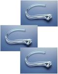 3 pcs New Clear Earhook for Plantronics Voyager 520 521 835 Explorer 235 320 395 245 243 242 240 360 370 220 350 340 330 Plantronics M50 M24 M20 Wireless Bluetooth Headset Headsets Ear Hooks Loops Clips Stabilizers Earloops Earclips Replacement Parts