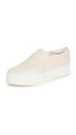 Vince Women's Warren Slip On Platform Sneaker, Moonlight Off White Leather, 5.5