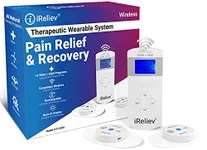 iReliev Wireless TENS + EMS Therapeutic Wearable System Wireless TENS Unit + Muscle Stimulator Combination for Pain Relief, Arthritis, Muscle Conditioning, Muscle Strength