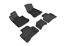 3D MAXpider All-Weather Floor Mats for Mercedes Benz GLC-Class (X205) 2016-2022 Custom Fit Car Floor Liners, Kagu Series (1st & 2nd Row, Black)