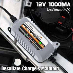 MOTOPOWER 12V Battery Charger – Automatic Maintainer for Car, Motorcycle