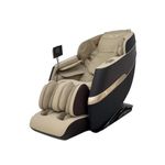 RoboTouch MaxVibe Full Body Massage Chair with Zero Gravity, Shiatsu, Heat Therapy, Air Compression, Foot Roller & Bluetooth Speaker – Luxury Recliner for Home & Office Relaxation (Beige)