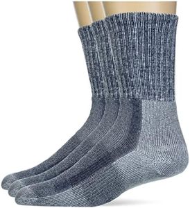 Thorlos Men's Light Hiking 3 Pack athletic socks, Navy, Large US