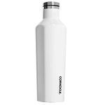 Corkcicle Canteen - Water Bottle and Thermos - Keeps Beverages Cold for Over 25 Hot for Over 12 Hours - Triple Insulated with Shatterproof Stainless Steel Construction - Turquoise - 25 oz. GlossWhite 25 oz