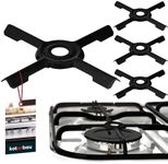 KOTARBAU® Set of 4 Enamelled Gas Stove Cross, 125 x 125 mm, Sheet Metal Gas Stove Attachment, Pot Holder for Gas Hobs, Gas Stove Attachment, Camping Stove Attachment Accessories, Gas Stove