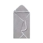 Burt's Bees Baby - Hooded Towel, Absorbent Knit Terry, Super Soft Single Ply, 100% Organic Cotton (Heather Grey, 1-Pack)