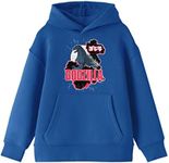 Godzilla Classic God Art Youth Boy's Royal Blue Hoodie-Large