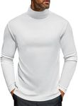 Ekouaer Men's Turtleneck Long Sleeve Shirts Turtle Neck Basic Lightweight Undershirt Thermal Casual Sweater