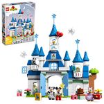 LEGO DUPLO Disney 3 in 1 Magic Castle 10998 Building Set for Family Play with 5 Disney Figures Including Mickey, Minnie and Friends, Magical Disney 100 for Kids & Toddlers Ages 3 and Up