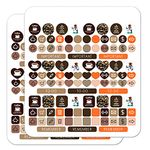 Coffee It Knocks The Stupid Out of You Keep Calm Beans Planner Calendar Scrapbooking Crafting Sticker Set