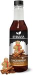 Syruvia Gingerbread Coffee Syrup - 12.7 fl oz Premium Holiday Coffee Flavoring Syrup - Kosher Coffee Syrups, Gluten Free, No Coloring, Perfect for Drinks, Soda, Shakes, Desserts, and More.