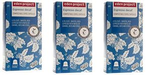 30 Plastic Free Eden Project 100% Home Compostable Nespresso Compatible Capsules (Decaff)