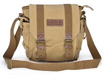 Gootium 21217KA Vintage Canvas Satchel Classic Messenger Bag, Khaki