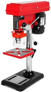 EBERTH Tischbohrmaschine 550 Watt, 50mm Spindelhub, 9 Geschwindigkeiten max. 2350U/Min, Standbohrmaschine mit Bohrfutter Ø3-16mm, Ständerbohrmaschine, Säulenbohrmaschine, Bohrtisch neigbar schwenkbar