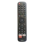 MASE® ERF2F60G Replacement Smart TV Remote for Hisense LED TV with Netflix YouTube Google Play Function (Without Voice)