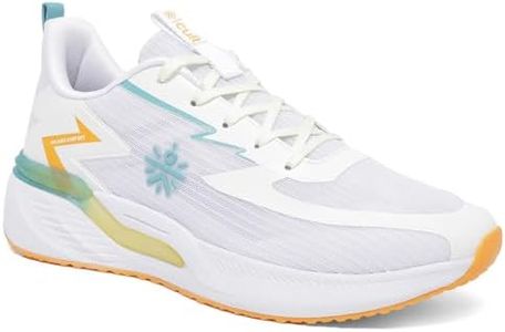 CULT Men's StepSync Running Shoes, Breathable Mesh Upper, Enhanced Cushioning, Enhanced Grip, High Traction, Multi-Directional Flexibility, Sports Footwear for Men (CS704022UK8_UK8_White)