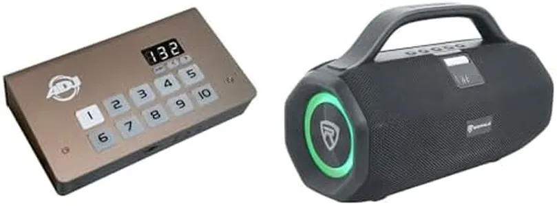 Audiosavings Bundle: (1) American DJ ADJ MYDMX5 DMX Lighting USB C-DMX Interface and Software for iOS/PC Bundle with (1) Rockville SONIC-50L Large Portable Bluetooth Party Speaker (2 Items)