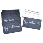 ABC Gift Shop 100 Appointment Reminder Cards for Business (Blackboard Color)