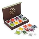 Octavius, Assorted Tea Sampler Gift Set (8 Flavors, 48 Tea Bags) | Black & Green Tea Sampler Pack | Tea Gift Set | Pack of 1