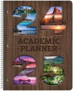 Dated Middle High School Student Planner 2024-2025 Academic School Year, Large (8.5" by 11") Matrix Style Datebook with Telluride Cover