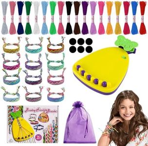 Kit para Hacer Pulseras de la Amistad, Kit de Fabricación de Pulseras de la Amistad para Niños, Kit Pulseras, 25 Piezas Hilos para Hacer Pulseras, Artes y Manualidades para Niños de 8 a 12 Años