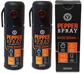 Viewers Pepper Spray (55 ml) for Women Men and Girl (Pack of 2 Black)