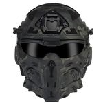 ACEXIER Tactical Airsoft Helmet Built-in Headset Anti-fog Fan Assault Helmet Removable Mask Paintball Airsoft Equipment Protect Helmet