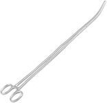 18" Long Curved Hemostat Forceps - Stainless Steel Locking Tweezer Clamps - Ideal Hemostats for Nurses, Fishing Forceps, Crafts and Hobby by G.S Online Store