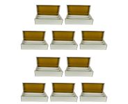(10) Super Shoe 3-Row Storage Box (3000 Ct.) - Cardboard Storage Box - Baseball,Football, Basketball, Hockey, Nascar, Sportscards, Gaming & Trading Cards Collecting Supplies by MAX PRO