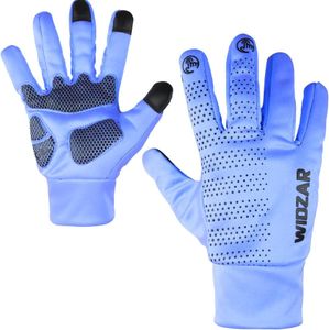 WIDZAR Winter Gloves for Men and Women Cycling, Biking, Hiking, Running and Driving Water Resistant, Windproof, Anti Slip Touch Screen (Blue, S)