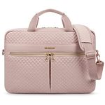 BAGSMART Laptop Bag, 15.6 Inch Briefcase for Women Large Laptop Case Computer Bag Office Travel Business,Pink